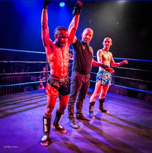 Image de la victoire de notre boxeur de Limoges en K1